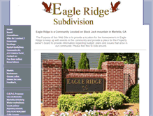 Tablet Screenshot of eagleridgesub.com